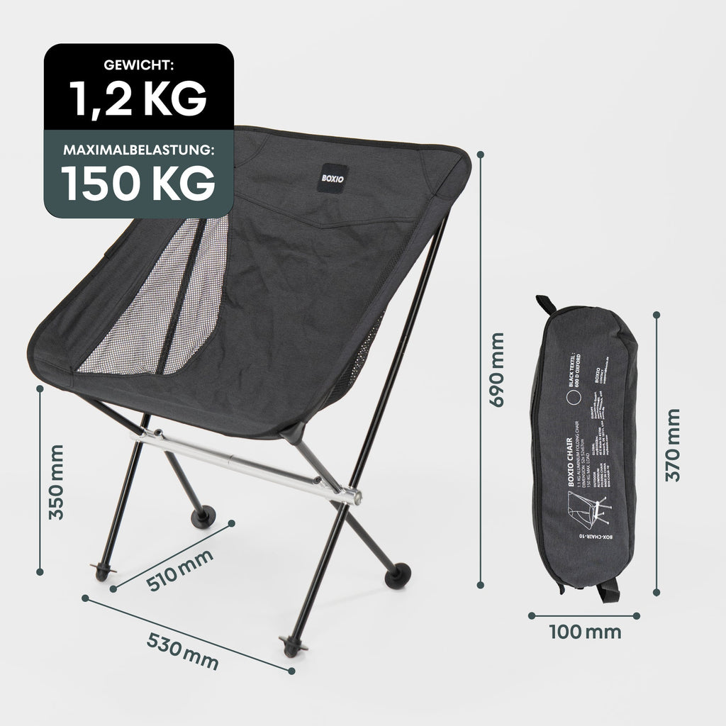 4er-Set BOXIO CHAIR I Campingstuhl-Set in SOLO