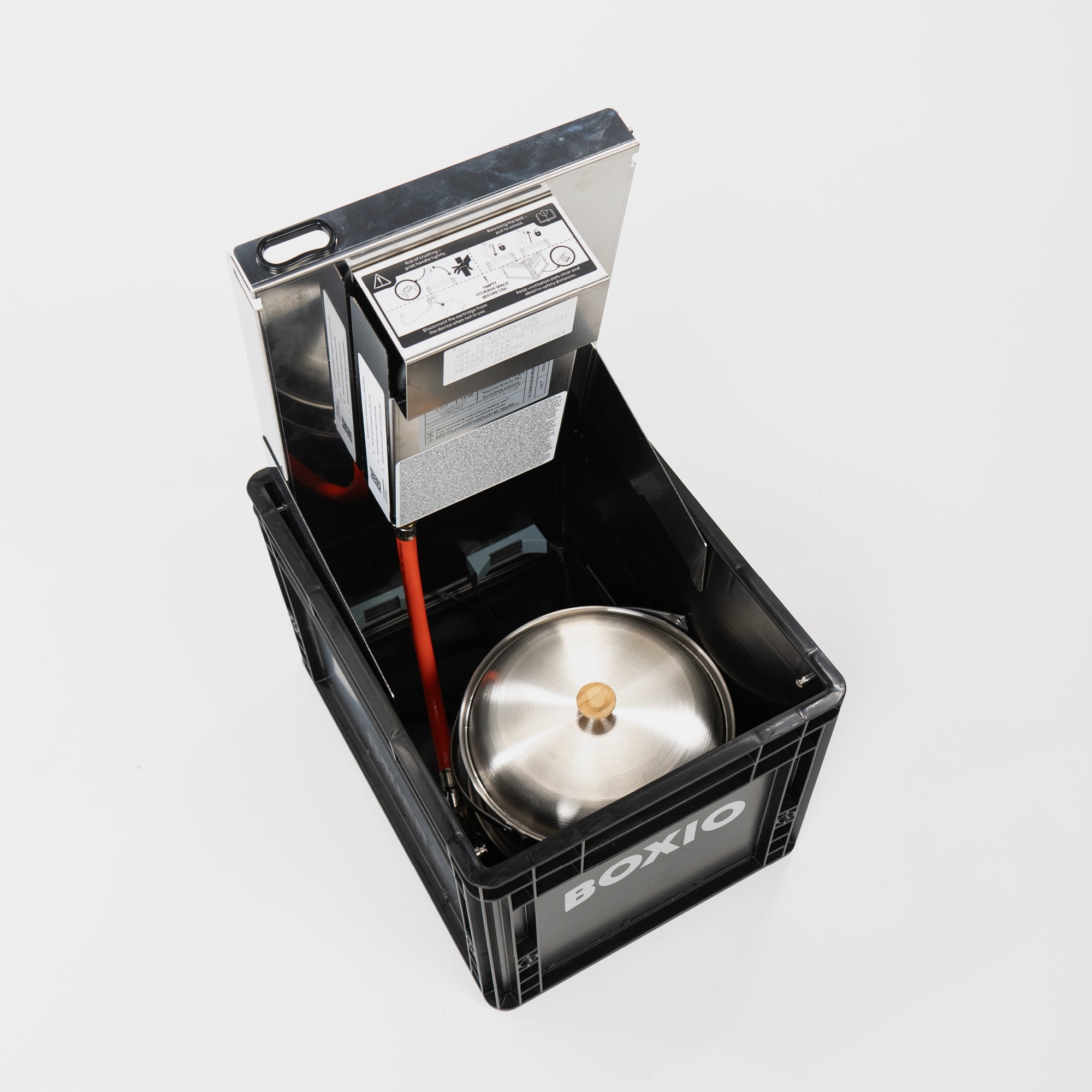 BOXIO COOK PLUS | Mobiler Gaskocher mit Topfset