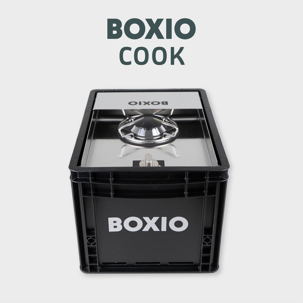 Tragbarer Camping Gaskocher für Vanlife & Outdoor Küche | BOXIO COOK