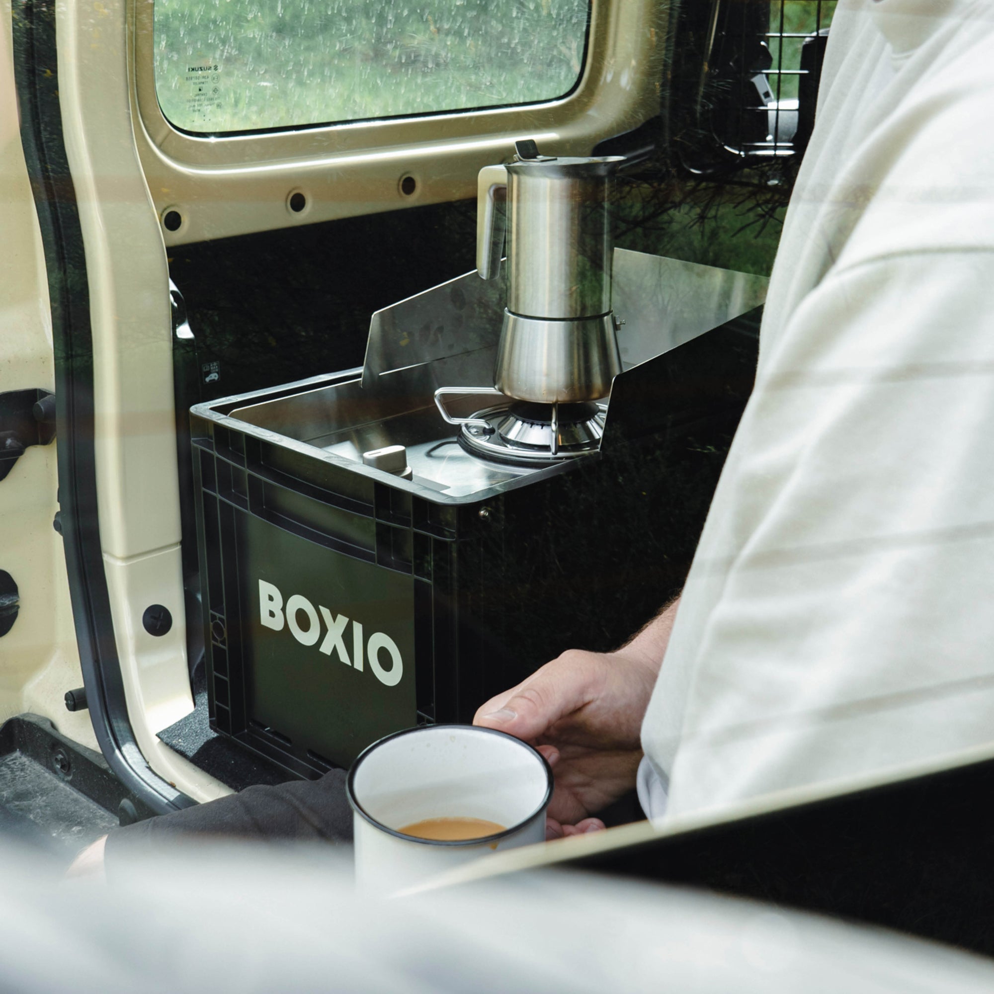 Tragbarer Camping Gaskocher für Vanlife & Outdoor Küche | BOXIO COOK