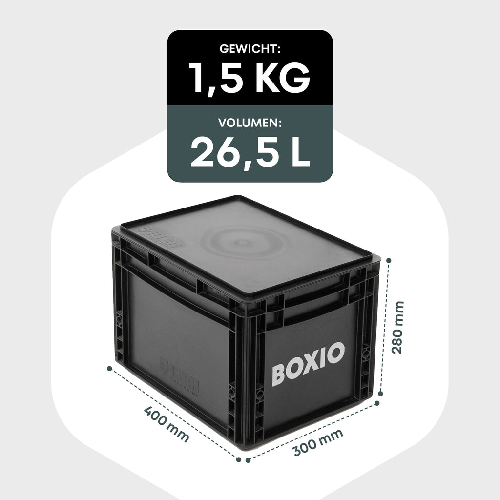 BOXIO – SOLO | Eurobox mit Deckel