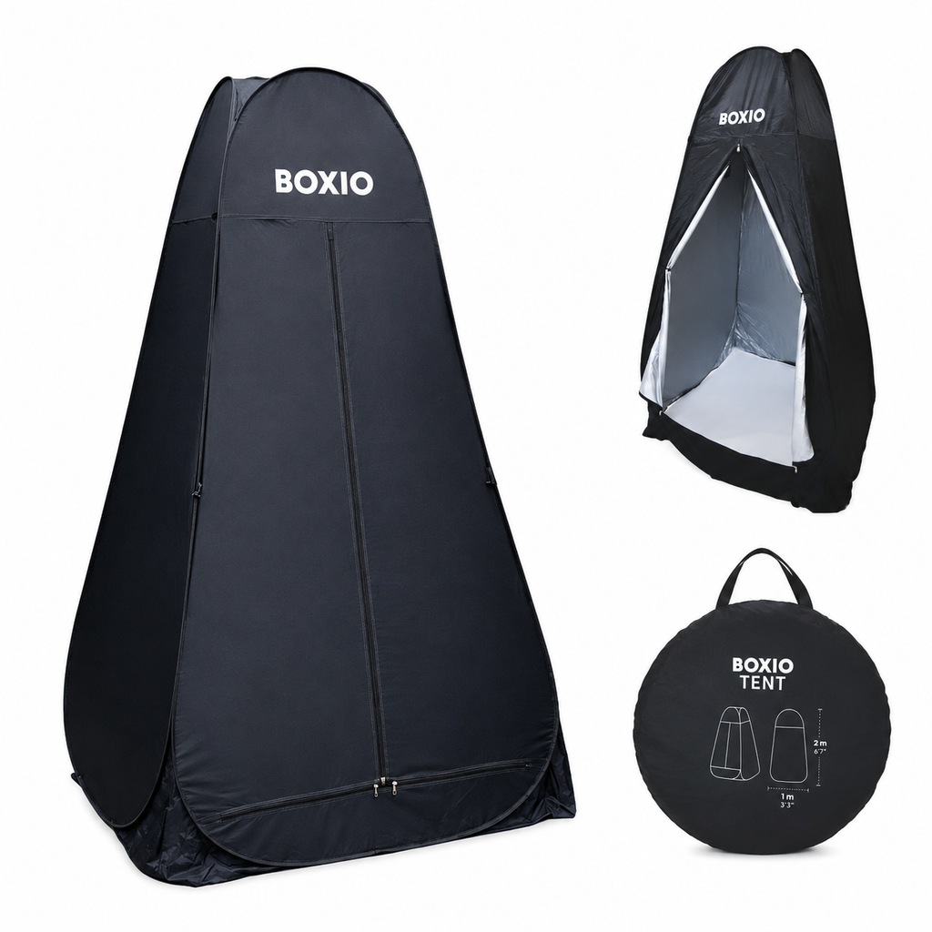 Camping Duschzelt & Toilettenzelt Pop-Up – Mobile Umkleidekabine | BOXIO